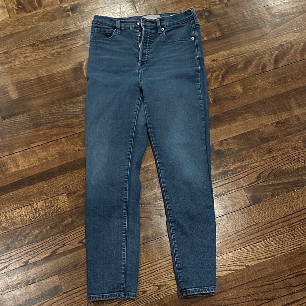 Everlane Women's Straight Leg Jeans - Dark Blue